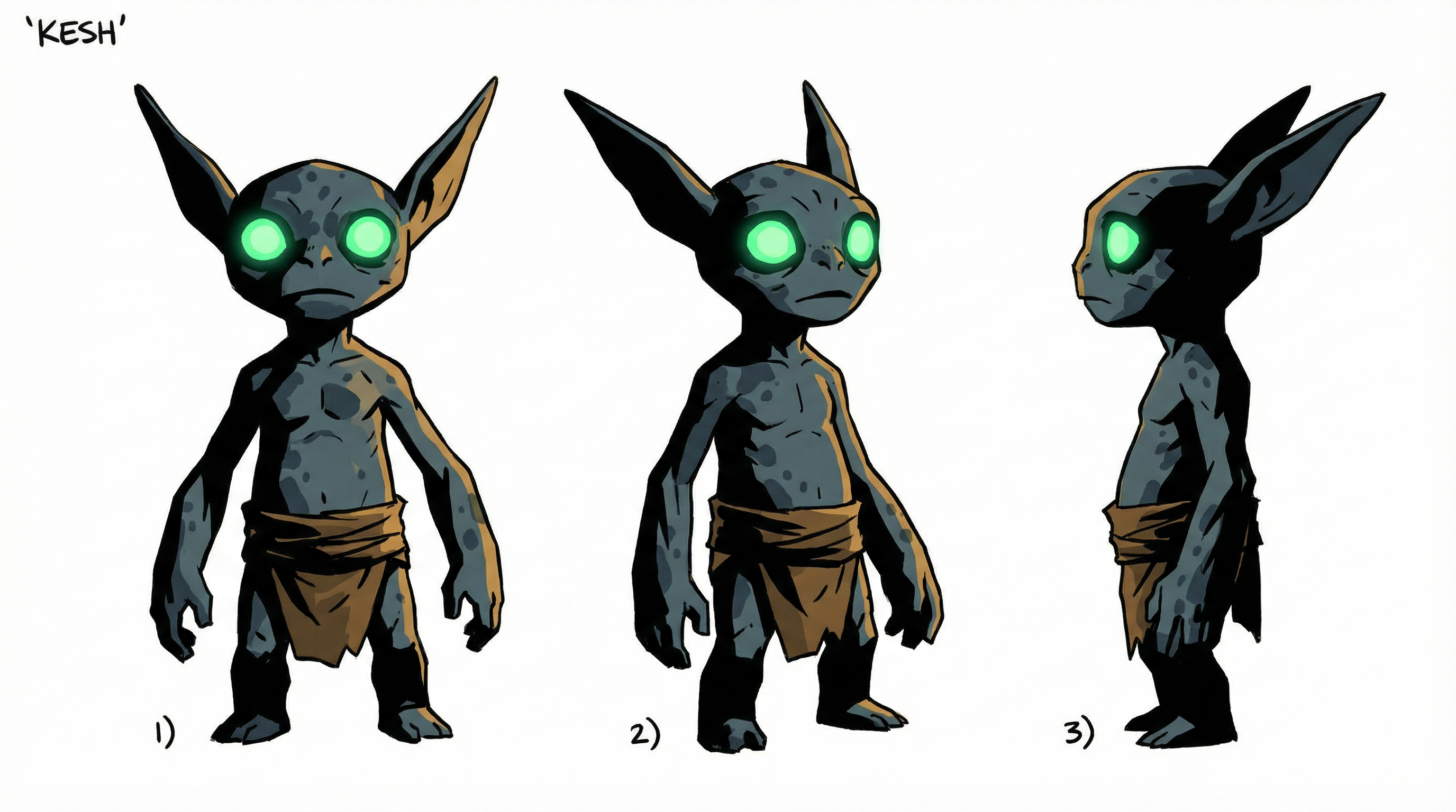 Kesh character model sheet